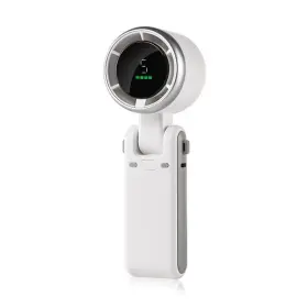 Yzddsi 756371384309 Portable Handheld Fan 5-speed Turbo Wind Digital Led Mini White