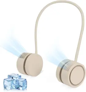Kca0049 Zemiro Charge Neck Fan Portable Bladeless Wearable With 360 Airflow 3 Speeds 1600mah R
