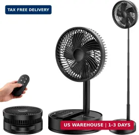 Zhongshan Cms Technology Co. Ltd. 662987450331 Portable Standing Oscillating Rechargeable Fan - 8 Inch 8000mah Battery Operated Usb