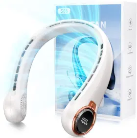 Nf01 Zhzw Portable Neck Fan With 6000mah Usb - Rechargeable Battery Ultra-light Bladeless
