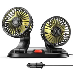 F410 Zmirne 313099471416 12v Car Fan - Dual Head Fans For Portable Vehicle Cooling Brushless M