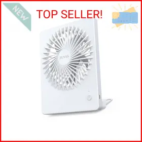 Zuvas 781159221804 Desk Fan Battery Operated Rechargeable 180 Tilt Folding Personal U