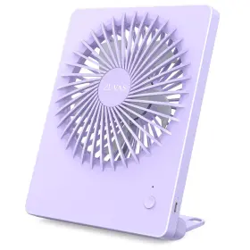 B0c782fmtt Zuvas Rechargeable Desk Fan Portable 3-speed Quiet Battery-operated Foldable