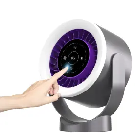 Ft06 Zyxmlz Desk Fan With Led Touch Screen And Ultra Quiet 35db - 1-100 Speed Levels Nig