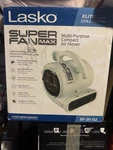 Multi-purpose Compact Air Mover Fan, Portable, 3 Speed, Lasko Super Max New. Fixed Price $74.74.