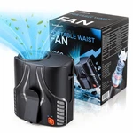 Portable Personal Waist Fan 16000RPM Brushless Motor 40H Runtime Rechargeable. Fixed Price $29.99.