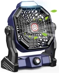 Jinlicte Portable Camping Fan, Rechargeable Battery Powered Tent Fans For. Fixed Price $35.40.