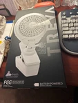 Treva 5 Clip Fan 2-SPEED Battery Operated Sta-fresh Antimicrobial. Fixed Price $18.00.