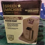 Green Machine Battery Charger 62V.. Fixed Price $75.00.