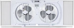 Black+decker 9" Dual Window Fan With 2 Speed Settings, Twin Heads Mecha. Fixed Price $67.99.