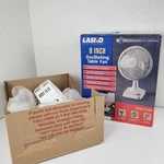 Lasko 2009 Inch Oscillating Table Fan 2-SPEED White Desk Made Usa. Fixed Price $34.99.