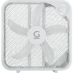 Genesis 3-SPEED Box Fan With Max Cooling Technology, 20", White. Fixed Price $39.00.