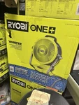 Ryobi One+ 18V Cordless Hybrid Whisper Series 12 In. Misting Air Cannon Fan-only. Fixed Price $105.00.