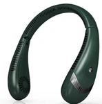 Olv Neck Fan, Rechargeable, 360 Bladeless Portable Speeds, New, Green. Fixed Price $17.99.