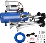 Trumpet 180DB Train Horn Kit W/150PSI Air Tank For Truck Jeep Suv Pickup Silver. Fixed Price $196.26.
