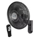 16 In. 3 Fan Speeds Wall With Remote Control Black Free Ship New. Fixed Price $76.79.