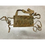 Vintage WW1 Us Army M1910 11 Pocket Canvas Belt 1918 Shoulder Strap Ammo Pouches. Fixed Price $35.00.