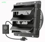 10" Shutter Exhaust Fan W/ Speed Controller, 647CFM Wall Mount Vent. Fixed Price $79.99.