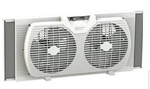 Comfort Zone CZ319WTWM 2 Speed Twin Window Fan 7 In. Blades White. Fixed Price $59.95.
