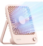 Jisulife Desk Fan Battery Operated Small Foldable Portable Pink. Fixed Price $18.95.