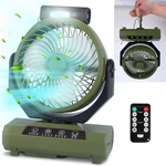 20000MAH Camping Fan W/ Led Lantern Rechargeable Auto-oscillating With Remote. Fixed Price $42.72.