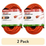 2 Pack Hyper Tough Extension Cord 100FT 16AWG 3 Prong Outdoor Grounded Cable. Fixed Price $53.99.