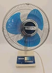 Vtg Panasonic F-1208 Desk Fan Arctic Blue Blade Mcm Retro Inch Tested. Fixed Price $79.99.