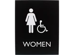 Lorell Sign, Women, 6-4/10"WX8-1/2"LX4/5"H, Black (LLR02666). Fixed Price $60.49.