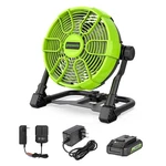Greenworks 24V 10 Inch Cordless Fan 665-785 Cfm With 2AH Usb Battery And Charger. Fixed Price $160.99.