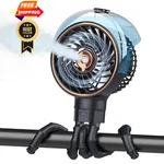 Ausic Misting Portable Stroller Fan, 100ML Mister Middle, Black. Fixed Price $46.99.
