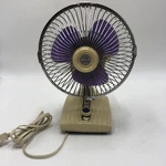 Kuo-horng Mini 6" 2 Speed Desk Fan KH-06 Purple Blades Works. Fixed Price $35.95.