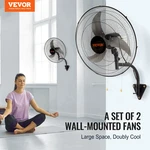 Vevor Wall Mount Fan, Pcs 20 Inch Oscillating, 3-SPEED High Velocity Max. 4000. Fixed Price $161.90.