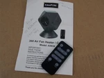 Eden Pure 360 Air Fan Heater Cooler Rotating Oscillating Bladeless Remote Only. Fixed Price $24.99.