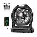 Camping Fan Rechargeable, 20000MAH Battery Powered Portable Wit... Fast Ship. Fixed Price $41.53.