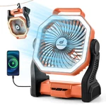 Odoland Rechargeable Camping 20000MAH Battery Fans Led Lantern For Tent Car. Fixed Price $38.17.