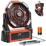 Portable Camping Fan, 20000MAH Rechargeable Battery Operated Fans W... Fast Ship. Fixed Price $38.99.