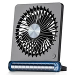 Koonie Portable Desk Fan, 3.5-20HRS Battery Operated Small 5.7 Inch, Black. Fixed Price $25.93.