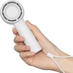 Jisulife Mini Handheld Fan Bladeless, Portable Small 2000MAH, White. Fixed Price $26.05.