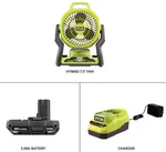 Ryobi 7.5" Fan Hybrid 18V New Puerto Rico Gratis Free Shipping Combo Battery. Fixed Price $99.10.