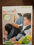 Munchkin Multi-use Rechargeable Stroller Fan 4 Speeds, Led Lights, Black, Unisex. Fixed Price $19.99.
