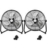 Bilt Hard 4600 Cfm 20" High Velocity Floor Fan, 3-SPEED Heavy Duty Metal Wit. Fixed Price $147.94.
