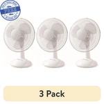 (3 Pack) Mainstays 12" 3-SPEED Oscillating Table Fan, FT30-8MBW, New, White. Fixed Price $57.79.