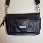 Baggallini Black Crossbody Purse Rfid Blocking Phone Wallet Small Leather. Fixed Price $16.00.