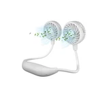 Handfan Upgraded Neck With Rechargeable Battery, WHITE+5000MAH. Fixed Price $8.00.