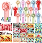 Tuanse 32 Pcs Summer Handheld Fan With Makeup Bags, Gift Bulk Party Favo. Fixed Price $51.83.