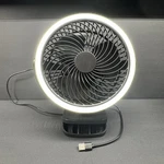 Mainstays Portable Rechargeable Usb Clip Fan, Led Light, 3 Speeds, Black. Fixed Price $24.95.