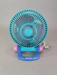 Vintage 90S Holmes Desk Bedroom Fan Aqua Purple Blue Tilt 2 Speeds Retro Tested. Fixed Price $35.00.