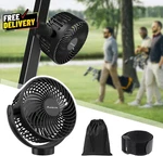 Magnetic Golf Cart Rechargeable 12000MAH Battery Operated Portable Fan....... Fixed Price $46.19.