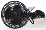 Electric Fan Intertek F-0610 8" Clip-on, 2 Speed, 3 Blade, Black Tested Works. Fixed Price $14.00.