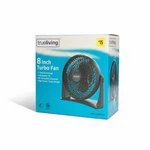 True Living 8IN Turbo Fan Portable High Velocity 1CT. Fixed Price $12.34.
